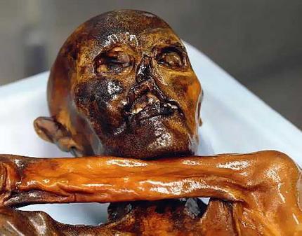 This is the body of a Bronze Age man that was found in the Italian Alps in 1991 by