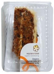 Orange flavoured icing veils moist Passion Cake with