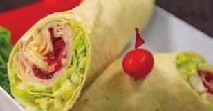 74. TUNA SALAD WRAP. INtheBAG s famous Albacore tuna salad rolled up with shredded lettuce and cashews. 75. CHICKEN SALAD WRAP.