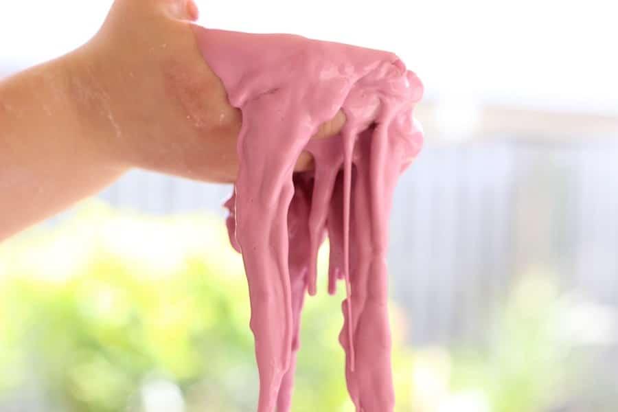 slime 20g corn flour ½ tsp. natural food colour 80g water. Add corn flour, food colour and then water. Mix straight away for 0 secs/speed 3. 2. Pour into a dish and have fun.