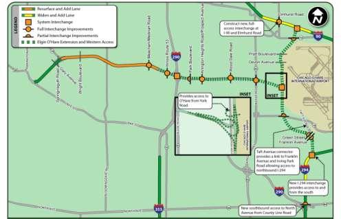 Elgin O Hare Western Access Designated Project of National and Regional Significance $3.