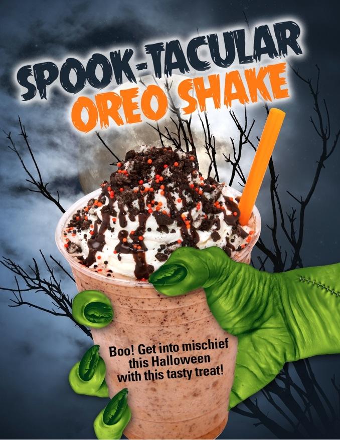 OCTOBER Spook-Tacular OREO Shake Promotion Idea: Boo!