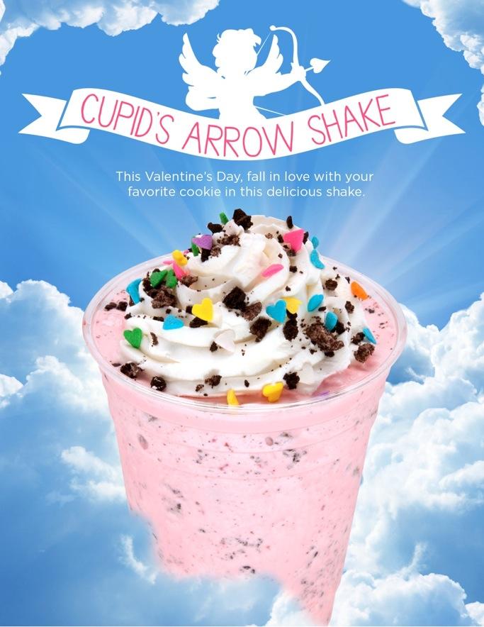 FEBRUARY Cupid s Arrow Shake Promotion Idea: This Valentine s Day, fall in love with your favorite cookie in this delicious shake Product Build: Multi-colored confetti,