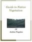 Guide to Native Vegetation. Of Ambos Nogales