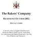 The Bakers Company RICHEMONT OCTOBER 2012 SPECIAL COURSE