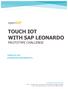 TOUCH IOT WITH SAP LEONARDO PROTOTYPE CHALLENGE