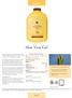 Drinks. Aloe Vera Gel. Contains 100% Aloe Vera Juice. Serving Size 8 fl. oz. (240 ml) Servings Per Container about 4