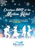 Christmas 2017 at the. Merton Hotel ENJOY A FANTASTIC EVENING FROM ONLY PER PERSON