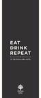 EAT DRINK REPEAT AT THE WOOLLAHRA HOTEL