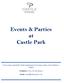 Events & Parties at Castle Park