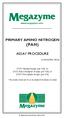 PRIMARY AMINO NITROGEN (PAN) ASSAY PROCEDURE