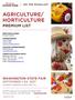 AGRICULTURE/ HORTICULTURE