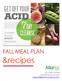 FALL MEAL PLAN. &recipes. Dr. Daryl Gioffre GetOffYourAcid.com