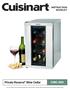 Private Reserve Wine Cellar CWC-800 INSTRUCTION BOOKLET