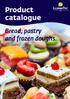 Product catalogue. Bread, pastry and frozen doughs.