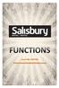 Salisbury Hotel-Function Compendium Page 1