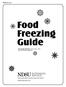 Food Freezing Guide. FN403 (Revised) Julie Garden-Robinson, Ph.D., R.D., L.R.D. Food and Nutrition Specialist