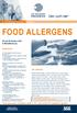 FOOD ALLERGENS THE EXPERTS: