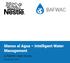 Manos al Agua Intelligent Water Management. a Nestle case study