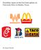 Feasibility report on best fast food options on University Drive in Denton, Texas.