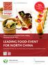 LEADING FOOD-EVENT FOR NORTH CHINA