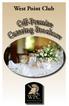 West Point Club Of -Premise Catering Brochure