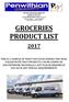 GROCERIES PRODUCT LIST