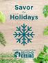 Savor the. Holidays. A gluten-free cookbook from