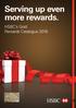 Serving up even more rewards. HSBC s Gold Rewards Catalogue 2018