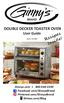 DOUBLE DECKER TOASTER OVEN User Guide. Recipes Inside! BRAND
