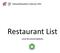 National Humanities Conference Restaurant List. Local Recommendations