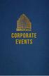 corporate events and