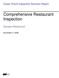 Comprehensive Restaurant Inspection