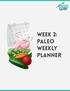 week 2: PALEO WEEKLY PLANNER