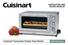 INSTRUCTION AND RECIPE BOOKLET. Cuisinart Convection Toaster Oven Broiler. TOB-60C Series