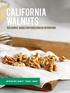 CALIFORNIA WALNUTS. Resource Guide for food service operators NUTRITION INFO / HARVEST / STORAGE / RECIPES