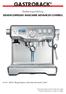 GASTROBACK. Bedienungsanleitung Design espresso MasChine advanced ConTrol. Art.-Nr Design Espresso Maschine Advanced Control
