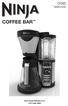 CF080 OWNER S GUIDE COFFEE BAR