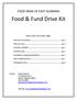 Food & Fund Drive Kit
