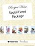 Prospect House. Social Event Package. Prices valid for events occurring before 8/31/2018.