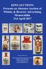 KIWI AUCTIONS Presents an Absentee Auction of Whisky & Brewery Advertising Memorabilia 21st April 2017
