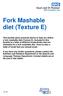 Fork Mashable diet (Texture E)