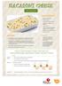 How to make macaroni cheese that meet the Food and Beverage Classification System Nutrient Criteria