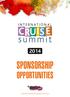 SPONSORSHIP OPPORTUNITIES.  Where the cruise things are
