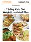 Proudly Represents. 21-Day Keto Diet Weight Loss Meal Plan