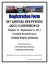 24 th ANNUAL STATEWIDE LECC CONFERENCE