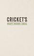 CRICKET S DRAFT HOUSE + GRILL