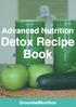 Advanced Nutrition. Detox Recipe Book. GroundedNutrition