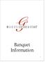 Banquet Information 1