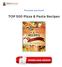 Kindle TOP 500 Pizza & Pasta Recipes